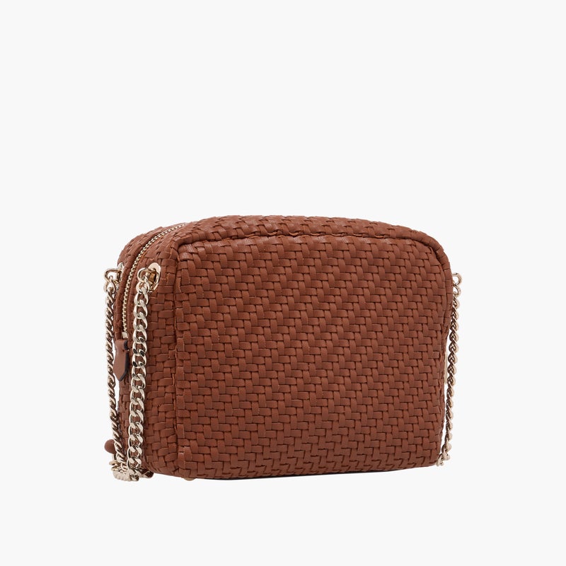 GUESS Textured Brown Crossbody Bag for Women - Image 4